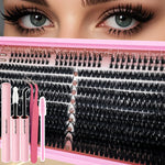 DIY Lash Extension Kit 8-16mm Mixed Lengths Fluffy Cluster Lashes Set