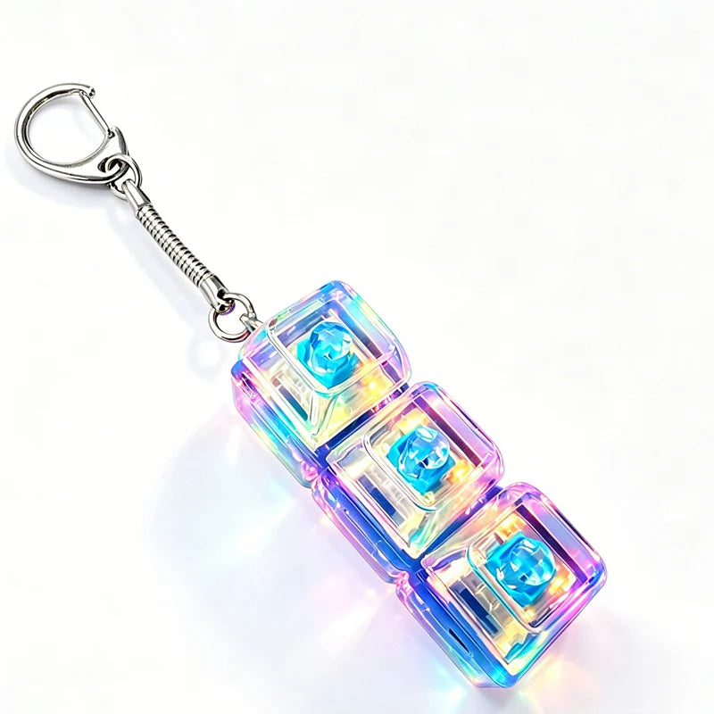 Funny Keyboard Fidget Keychain