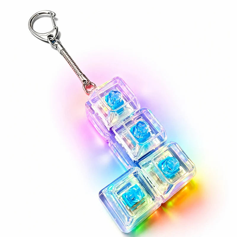 Funny Keyboard Fidget Keychain