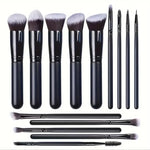 14-18Pcs Premium Synthetic Makeup Brushes Set Foundation Powder