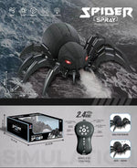 RC Spider Robot Remote Control Spider Toys with Spray/Light/Music Gifts for 6 -12 Year Old Kids