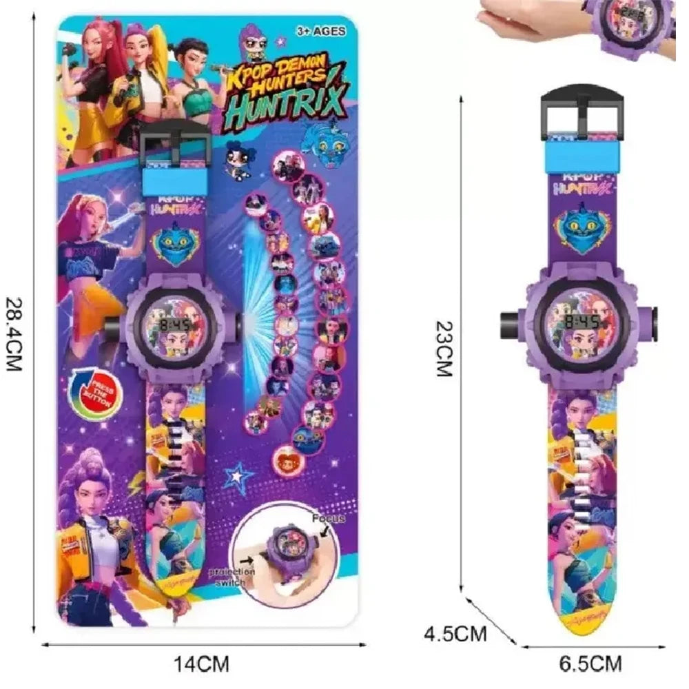 KPOP 3D Projection Childrens Wrist Watch Projector Toy Perfect For Kids Daily Play