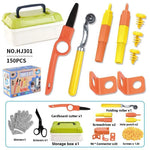 Cardboard Construction Kit 150 PCS with Cutter Tool Box for Kids (STEM)