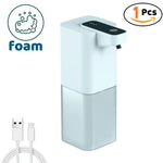 Automatic Foaming Soap Dispenser Touchless, 450ml USB Rechargeable Wall Mount Sensor