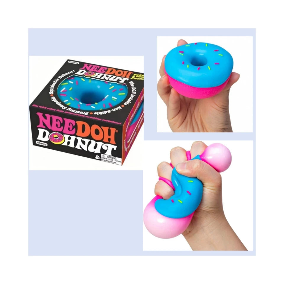 NeeDoh Jelly Donut Squeeze Toy, Stress Relief Squishy Toy