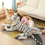 Giant Real Life Tiger Plush Toys Stuffed Soft Wild Animals