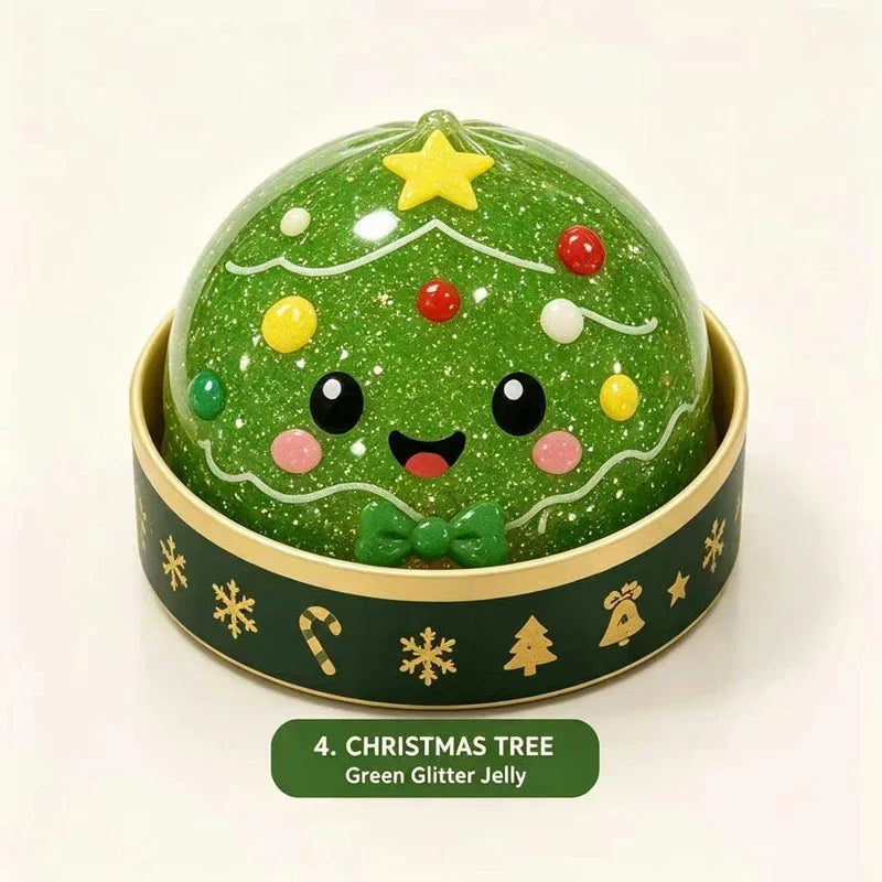 Christmas Dumpling Squishy Toy — Snowman, Santa & Elk Squeeze Ball | Holiday Gift