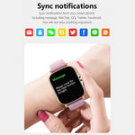 Sport Fitness Clock Health Monitor Waterproof Smartwatch Wireless