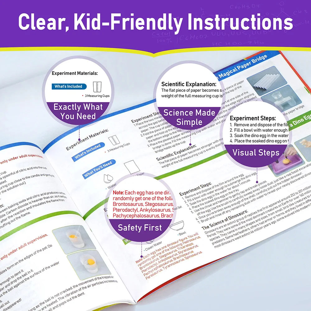 Wonder Science Kit, Experiments Educational Toy For Kids