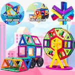 Huge Piece Count Magnetic Building Blocks Set,Magnetic Tiles Set for Kids