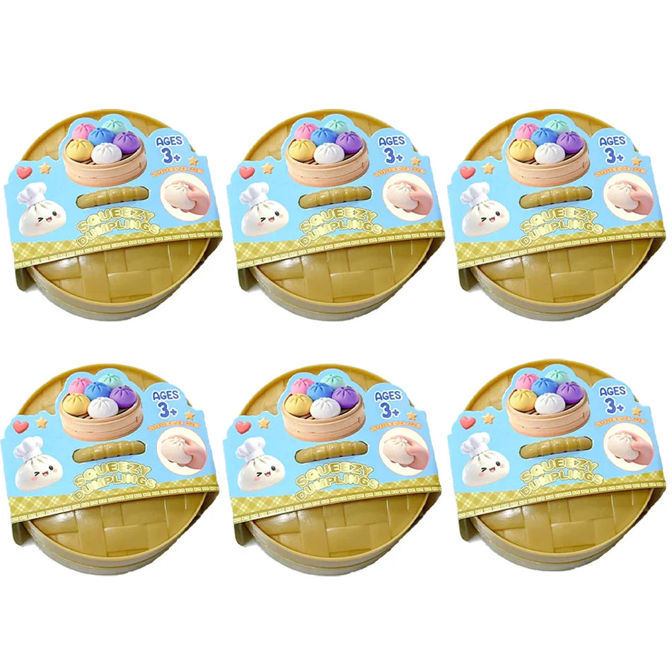 Glitter Dumpling Glitter Dumpling Squishy with Box Dumplings Sensory Squeeze Toy