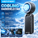 Vention Handheld Fan Superconductive Cooling 100 Speeds 13000 RPM LED Digital Display Handheld