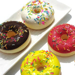 Chocolate Cake Roll Artificial Donut Mini Squishy Toy Simulation Food Photography Props Decoration Novelty 6.2CM Model