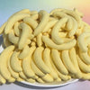 Stress Relief Banana Pulp Squishy Toy, PU Slow Rebound Sensory Fidget Ball, Milky Scent Non-Edible Soft Durable for Adults Kids