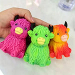 NeeDoH Scottish Highland Cow Squishy Slow Rebound Anxiety Relief Fidget Toy Squishy Toys Juegos Para Niños,Cheese Squishy