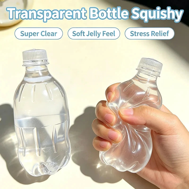 Transparent Water Bottle Squishy Toy