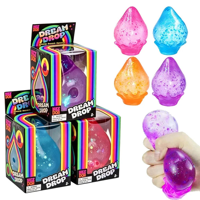 Schylling Needoh Dream Drop Raindrop Squishy Sensory Toy Maltose Slow Rebound Non-toxic Anxiety Relief Autism Portable Toy Gift