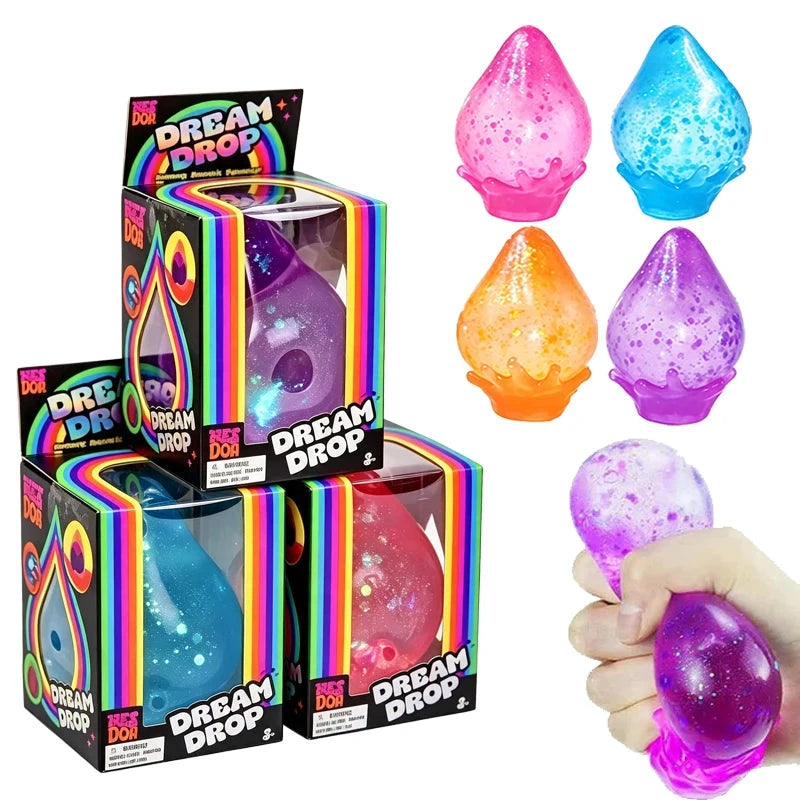 Schylling Needoh Dream Drop Raindrop Squishy Sensory Toy Maltose Slow Rebound Non-toxic Anxiety Relief Autism Portable Toy Gift