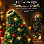 New Christmas Tree Design Projector Light USB Powered Christmas Night Light Ceiling Projector Indoor for Holiday Home Decor Xmas