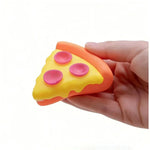 2026 Cheesy Pizza Squeeze Toy,  Squeezza Stress Relief Fidget Toy, Soft Textured Anxiety Relief Toy for Adults