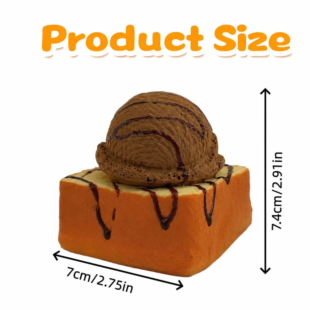 Slow Rising Toast Squishy Ice Cream Bread Soft Scented Stress Relief Toy