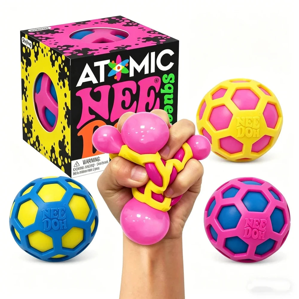 Needoh Atomic Stress Relief Ball & Jelly Squishies Toys
